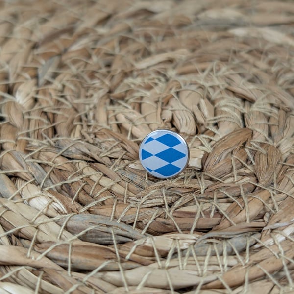 Bavaria Flag Map Pin – Germany Travel Push Pin for Wooden Maps