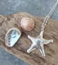 Silver starfish pendant