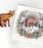 A Luxury Christmas Fox Garland Handmade Card - a unique design - Image 2
