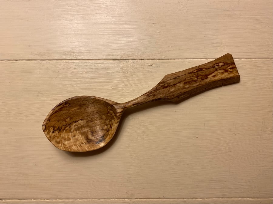 Spalted Sycamore Wood Eating Spoon