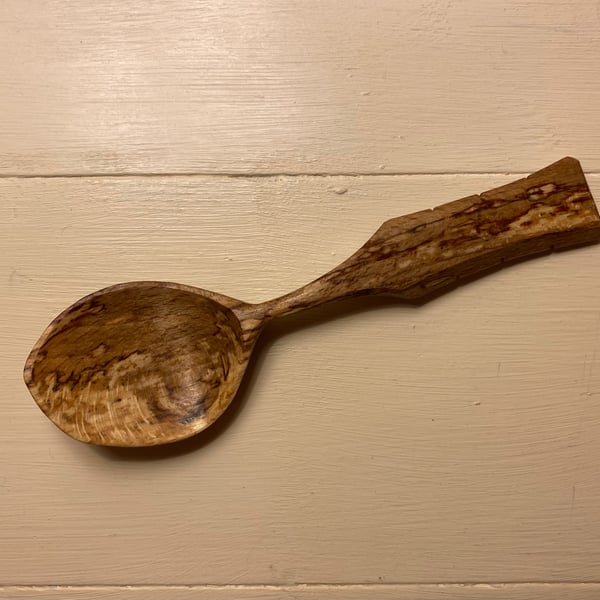 Spalted Sycamore Wood Eating Spoon