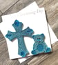 Stunning Handmade Quilled christening Card - Image 2