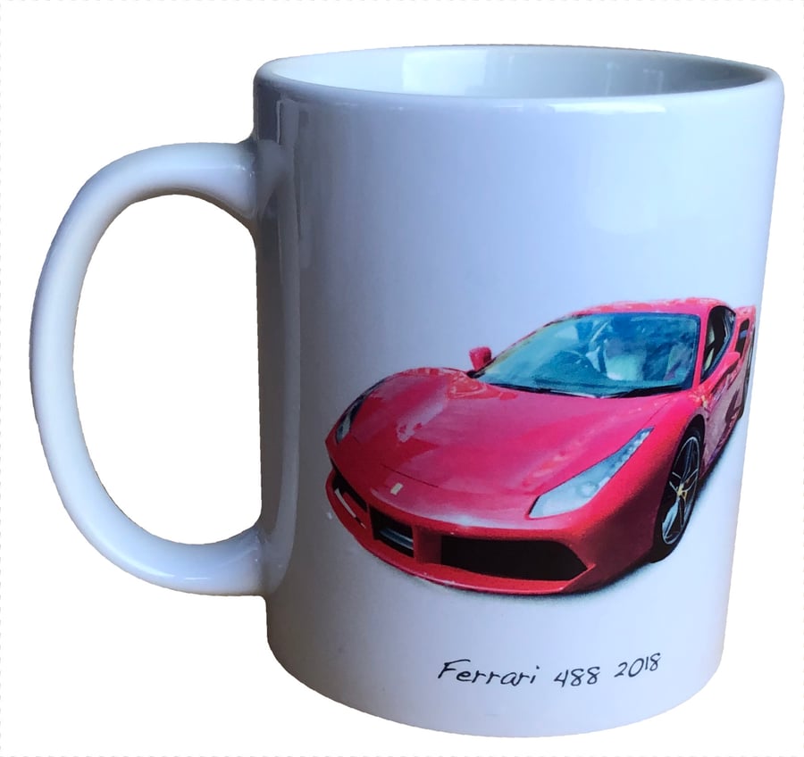 Ferrari 488 2018 - 11oz Ceramic Mug for the Enthusiast