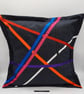 Blue Denim ribbon geometric 16"  envelope cushion cover.  - Image 9