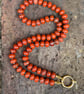 Red Jasper Hand Knotted Beaded Gemstone Necklace - Image 3