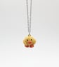 Cute Duck Necklace Polymer Clay Handmade Jewellery Cute Animal Pendant  - Image 2