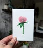 Red Clover Flower Acrylic Painting  - Image 2