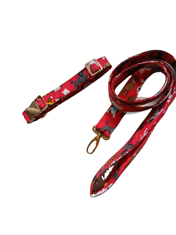 Bespoke Handmade Dog Lead and Collar, dog accessories