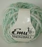 Emu Snowball Wool Ball of Bulky Chunky Yarn Green Ivory - 10 Balls Available
