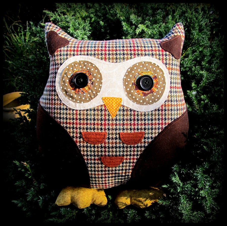Humphrey,  large owl cushion.  
