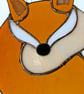 Stained glass round orange fox - Image 3
