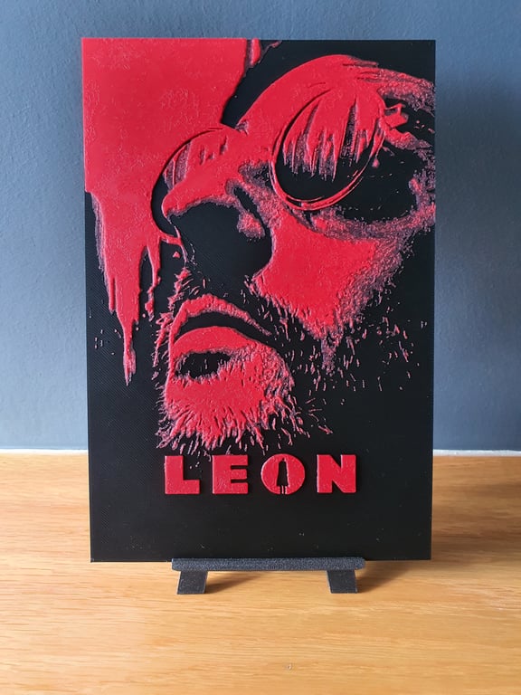 Leon Hueforge Portrait 3D Printed Artwork Print