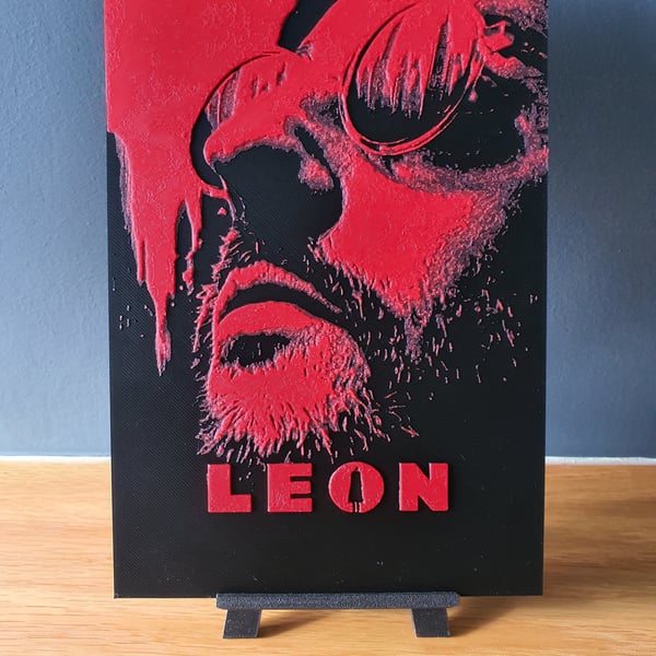Leon Hueforge Portrait 3D Printed Artwork Print