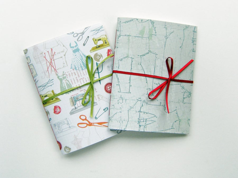 Sewing Bee Notebooks with Ribbon ties