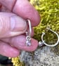 Silver and amethyst hoop earrings - Image 4