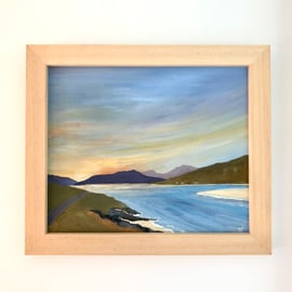 LUSKENTYRE, ISLE OF HARRIS - ORIGINAL FRAMED OIL PAINTING 