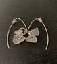 Sterling silver and seaglass drop earrings