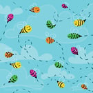 Rainbow Bees Card