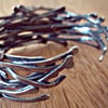 TWISTED VINES - statement cuff - traditional Silversmith techniques - Silver