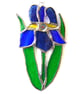 Iris Suncatcher Stained Glass Blue Purple Flower 027 - Image 7
