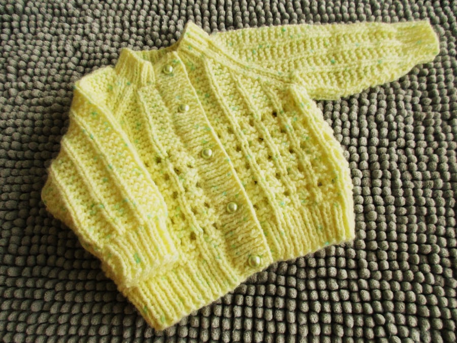 16" Lemon lacey Cardigan