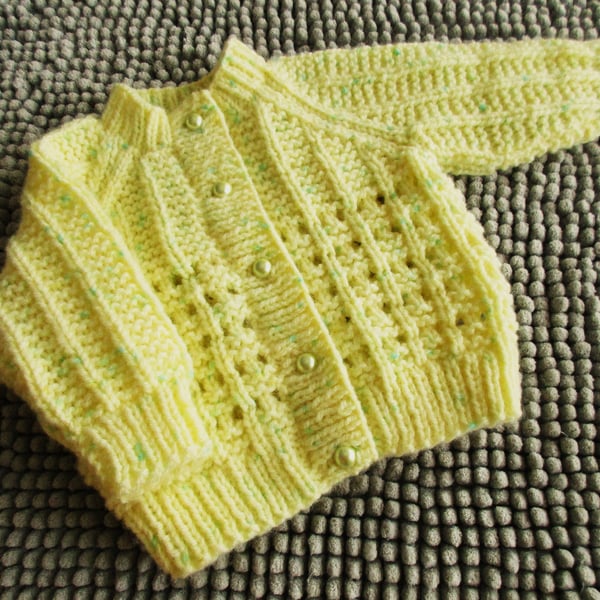 16" Lemon lacey Cardigan