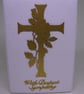 Cross with Rose, Sympathy. - Image 2