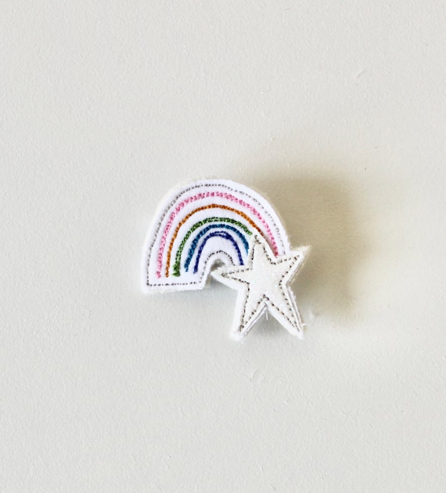 'Dinky Rainbow' - Handmade Brooch