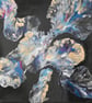 Floral Flow one , fluid acrylic canvas  - Image 6