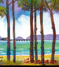 Mumbles Through The Trees, Original Watercolour, in 14 x 11 '' Mount - Image 1