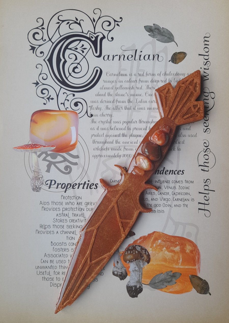 Custom Carnelian Athame - Reserved