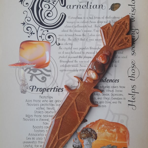 Custom Carnelian Athame - Reserved