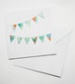 Bunting card blue - Image 3