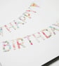 Bunting Happy Birthday card flowers - Image 2