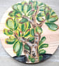 "My House Plants" handpainted wooden coasters, set of 4 with holder - Image 4