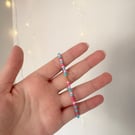 Bubblegum Gold Single Beaded Bracelet