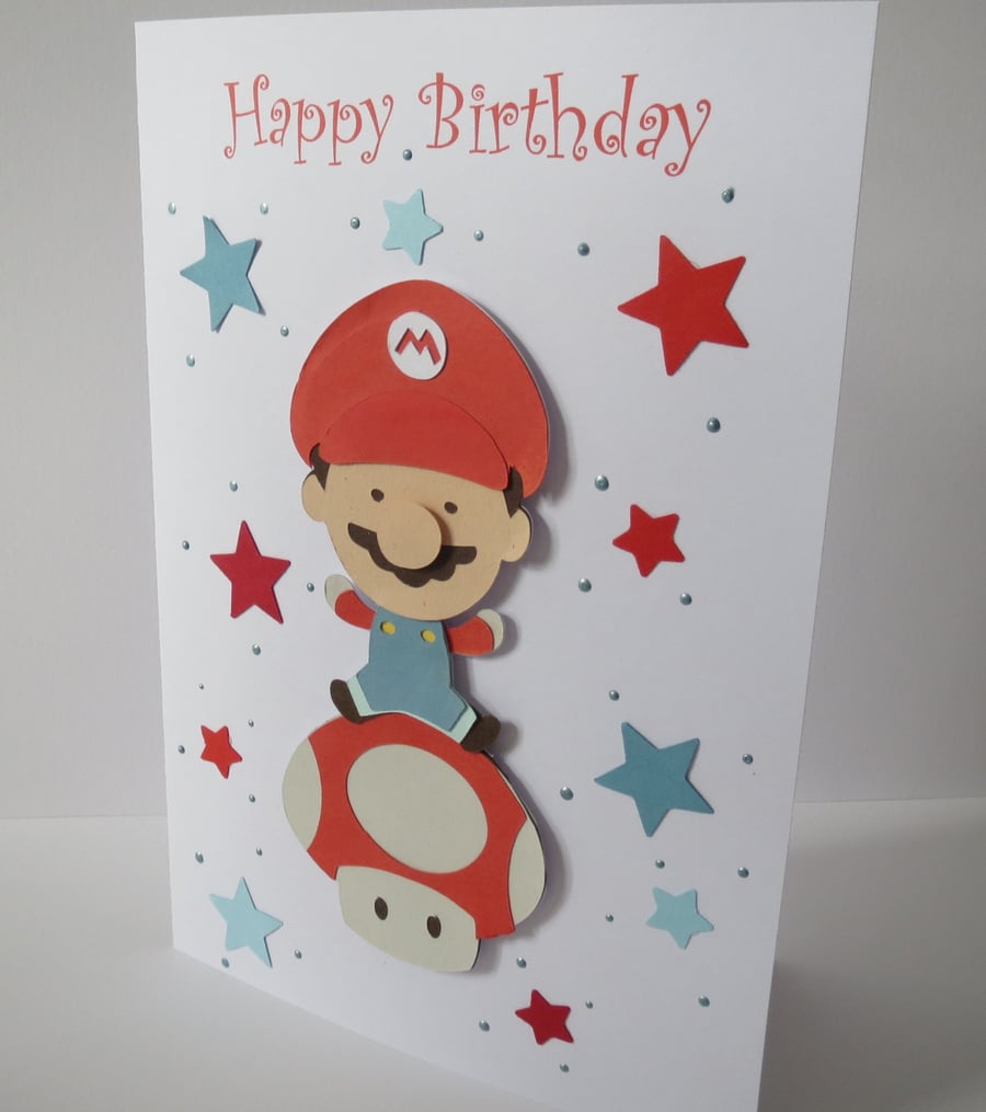 Super Mario Birthday card