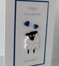 Cute anniversary card with a quilled sheep - love ewe! - Image 4