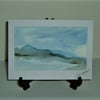 original hand painted landscape all occasion greetings card ( ref F 880 )