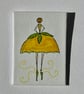 Ballet Dancer in Sunshine Yellow Dress Fridge Magnet - Image 4