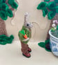 Handmade Knitted Bunny Rabbit Ornament - Chester Chestnut Woodland Rabbit Gift - Image 3