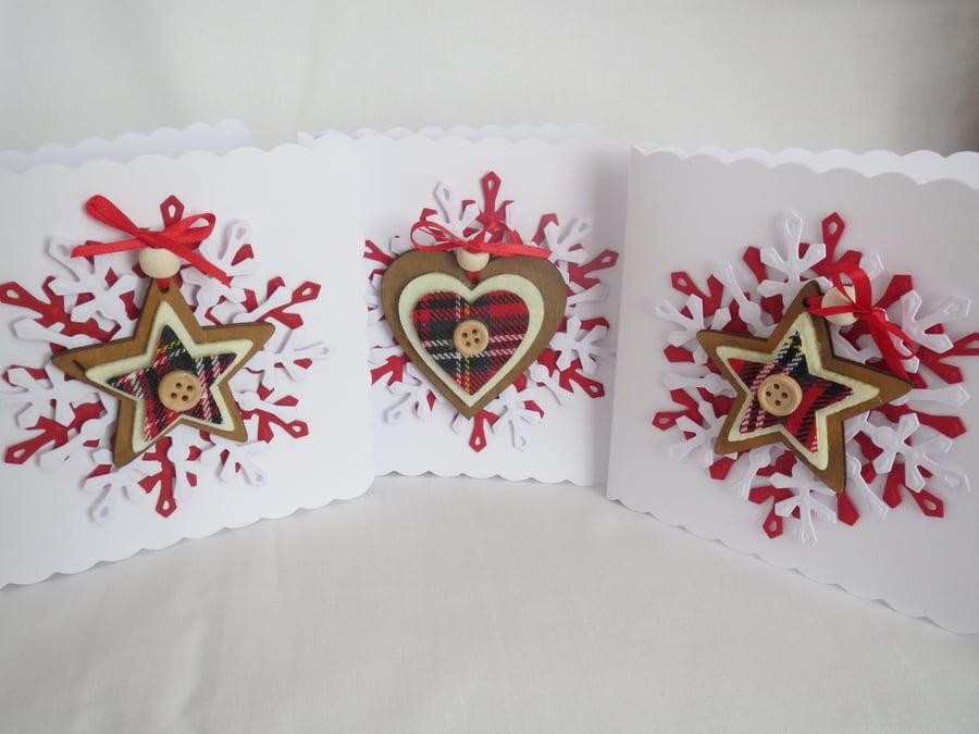 Rustic Christmas card set