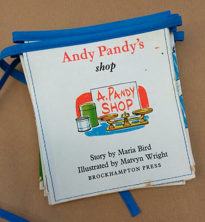Book bunting - Andy Pandy's shop