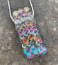 Fused Glass "Rainbow" Bubble Pendant - Handmade Glass 