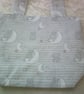 Miffy Rabbit sitting on Crescent Moons on a Pale Grey background Fabric Bag - Image 2