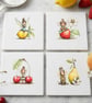 The Sour Patch Pixies Ceramic Square Coasters (Set of 4)