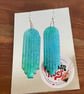 3 Pairs of Blue and Green Earrings - Image 4