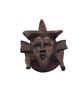 African Senufo mask fridgemagnet, 3d printed tribal art, hand pained wood effect - Image 4