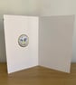Handmade Blue Tit Garden Bird Gold Foiled Luxury Birthday Card - Image 4