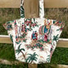Perfectly imperfect - Mogul Prince cotton beach bag tote bag with yellow lining